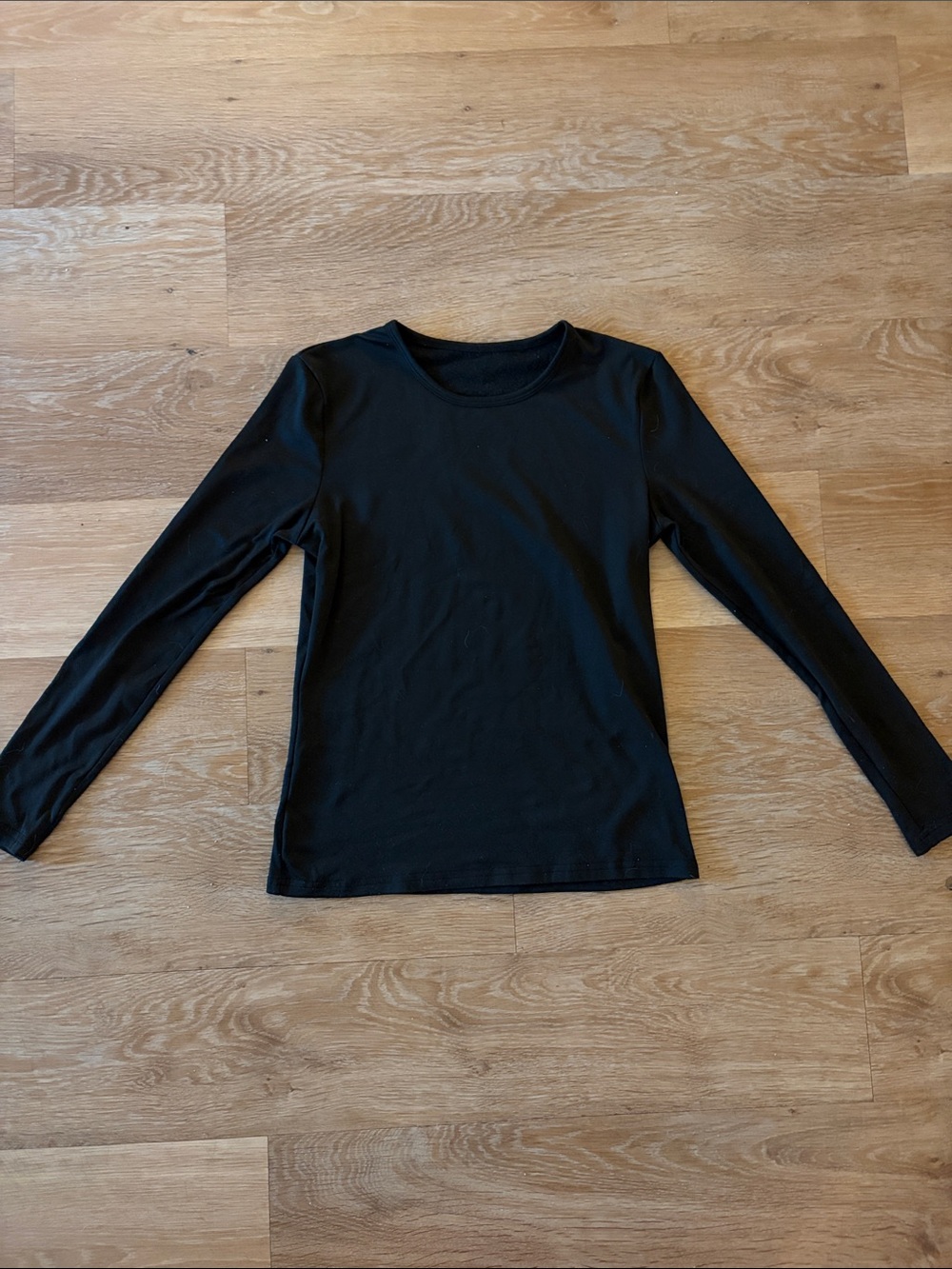 Women’s Black Long Sleeve Crewneck Top